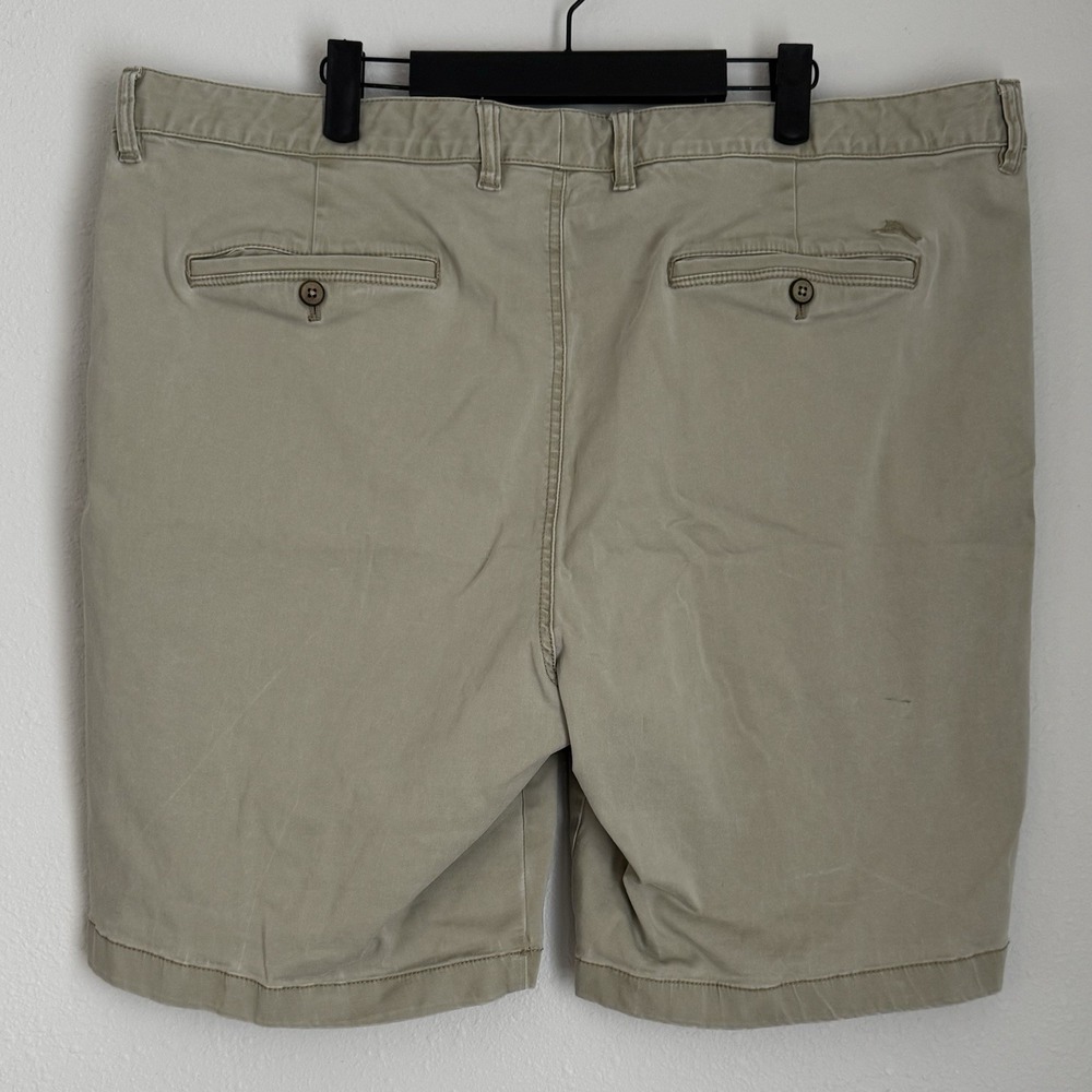 Tommy Bahama Mens 42 Relax Cotton Chino Shorts‎ in Tan Khakis 10" Inseam - Picture 3 of 6